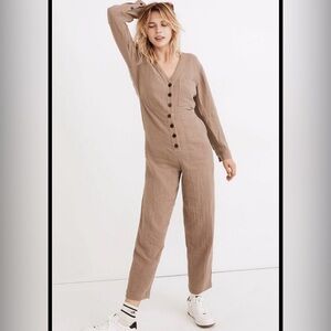 Madewell Lightspun Gauze Pocket Coverall Jumpsuit XXS